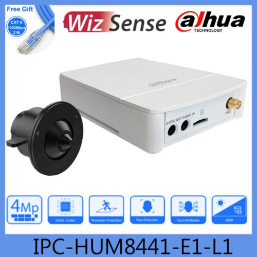 Dahua Original IPC-HUM8441-E1-L1 4MP Covert Pinhole WizMind Network Camera Kit