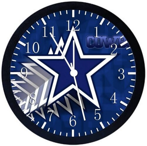 Dallas Cowboys Wall Clock 12" Large Personalized option with adding names Z180