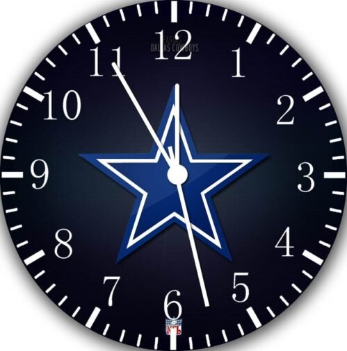 Dallas Cowboys Wall Clock E132 Personalized option with adding name