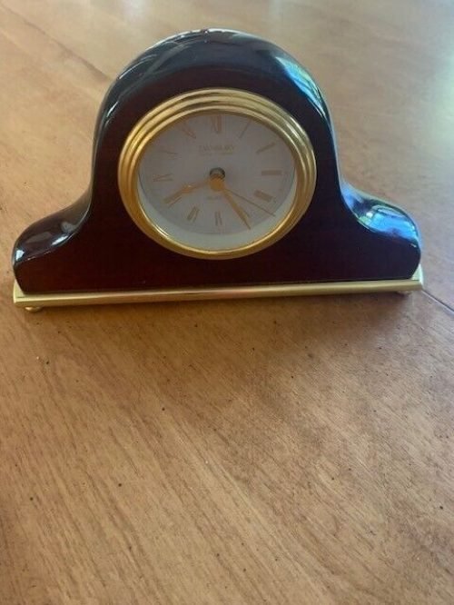 Danbury Vintage Desk/Mantel Quartz Clock Cherry Wood