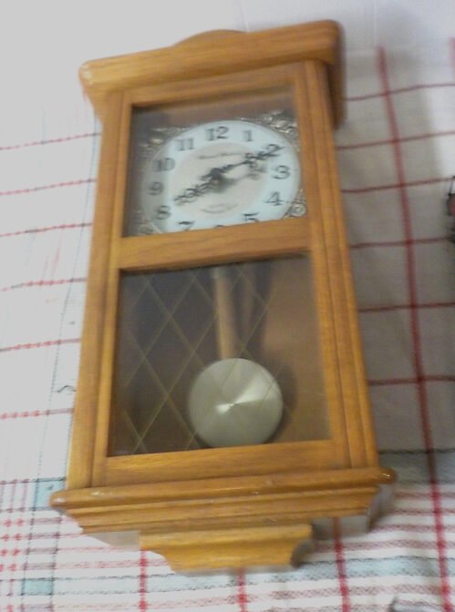 Daniel Dakota Oak Wood Westminster Chime Wall Clock