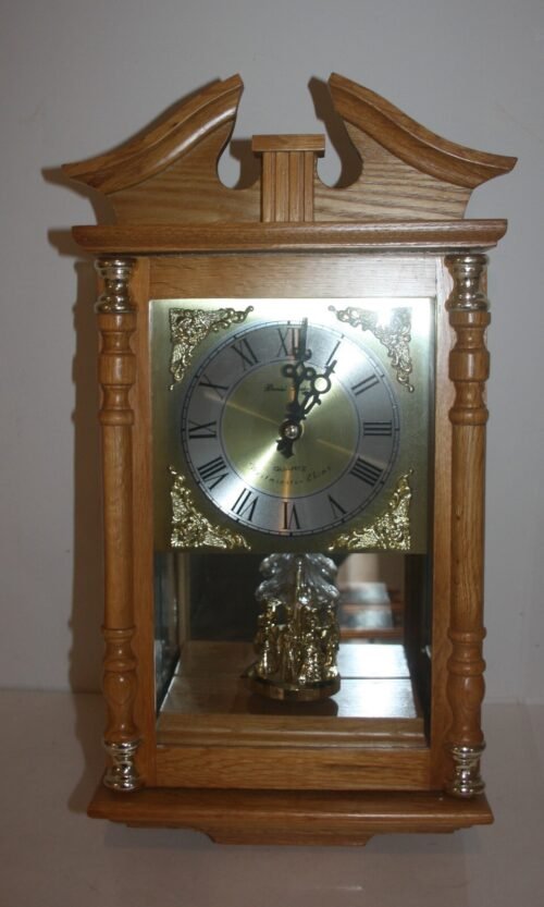 Daniel Dakota Oak Wood Westminster Chime Wall Clock