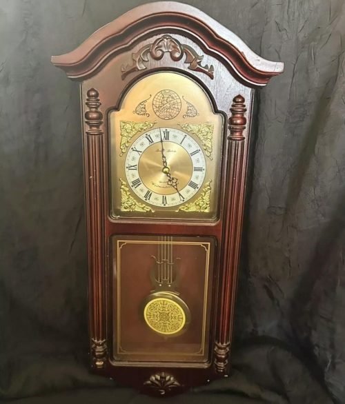 Daniel Dakota Westminster Chime Clock- Wall Grandfather Clock- Tested/Working