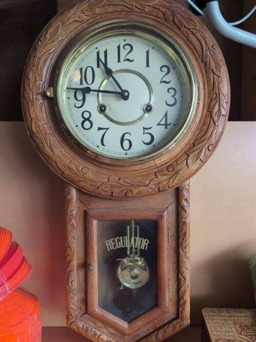 D&A Regulator Key Wound, Chiming, Pendulum, Hanging, Wall Clock Works