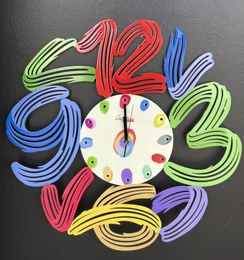 DAVID GERSTEIN hand made Unique clock sculpture " Art Time Clock "