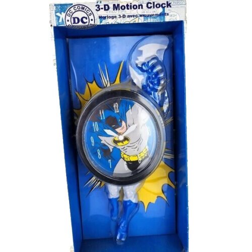 DC Comics 14" 3-D Batman Motion Clock NWT