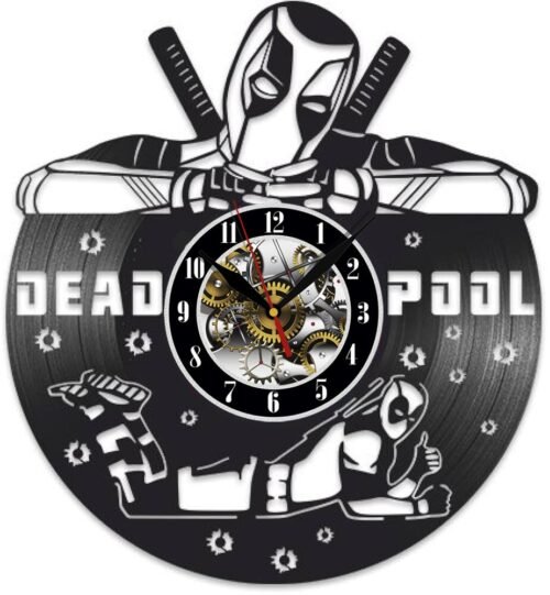 Deadpool Vinyl Wall Clock - Retro Decor - Unique Home Accent - Perfect Gift