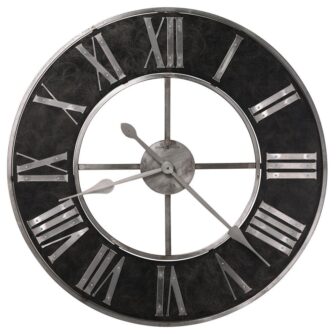 Dearborn Black Wall Clock