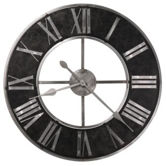 Dearborn Black Wall Clock