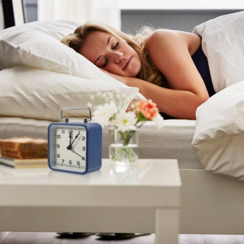 Decorative Alarm Clock Square Small Bedroom Table Practical Travel