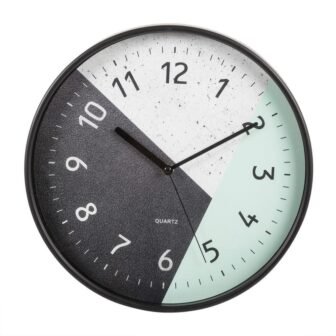 Decorative Modern Round Wall Clock, 11.75 x 11.75 in.