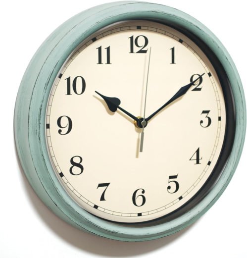 ® Decorative Vintage Wall Clock - 11Inch Silent Non-Ticking Clocks Battery Opera