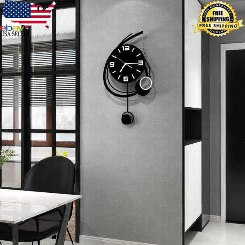 Decorative Wall Clock for Living Room Decor, Modern Big Wall Clocks (20.5")Inch