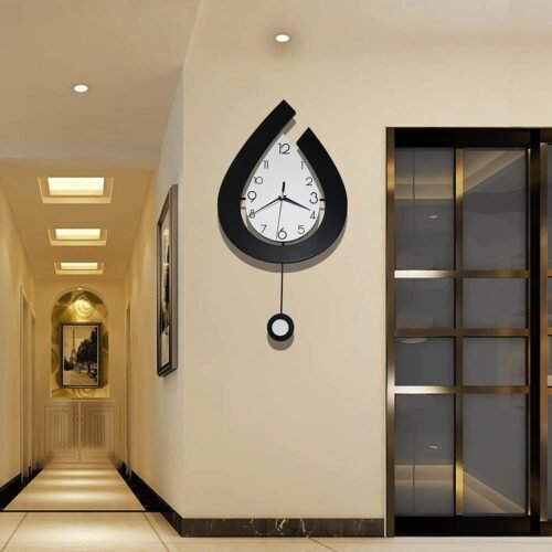 Decorative Wall Clock for Living Room Decor, SHUNZY Large Modern Wall Clocks ...