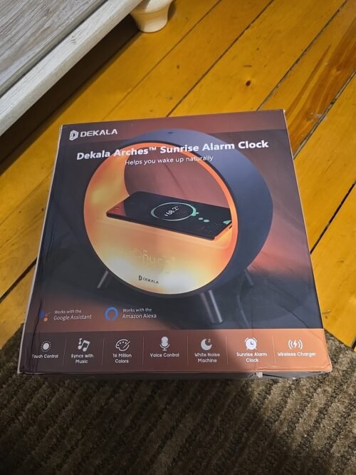 Dekala Arches Gradual Sunrise Alarm Clock with Wireless Charging.