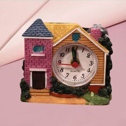 Desktop Alarm Clock Cartoon Castle Alarm Clock Modern Style Clock