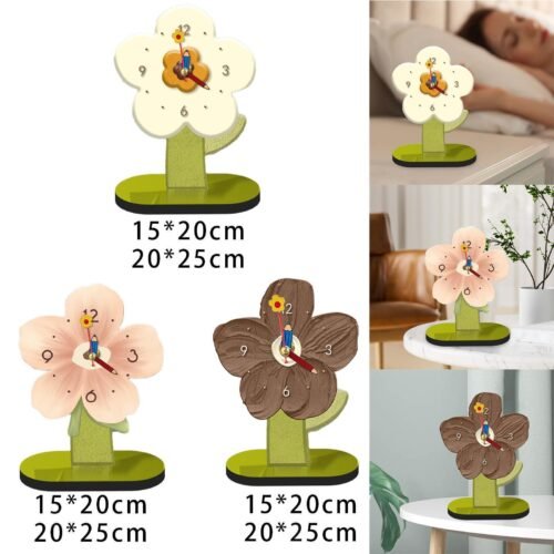 Desktop Clock Ornament Modern Tabletop Clock for Living Room Desktop Bedroom