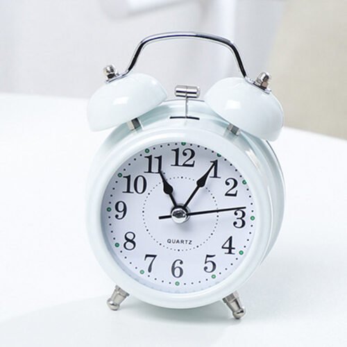 Desktop Clock Twin Bell Personalized Backup Led Alarm Clock Multicolor