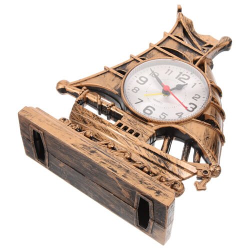 Desk Top Decor Decorative Tabletop Clock Alarm Retro Digital Battery