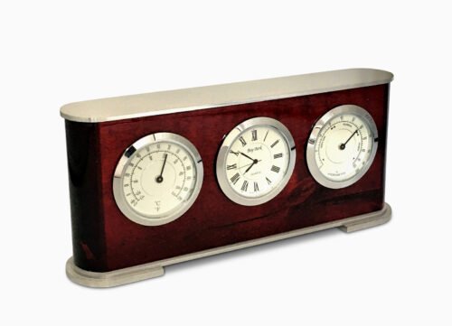 Desktop Weather Station W/ Clock,Thermometer &Hygrometer by Bey Berk BRAND NEW