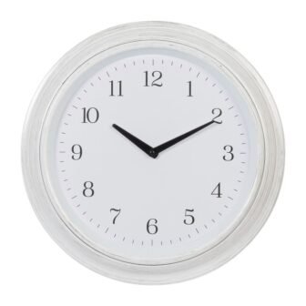 Devin Vintage Round Wall Clock, 16 in. White