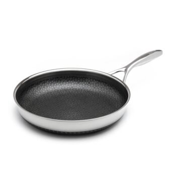 DiamondClad 12 in. Hybrid Nonstick Stainless Steel Frying Pan, Dishwasher Safe, PFOA-free...