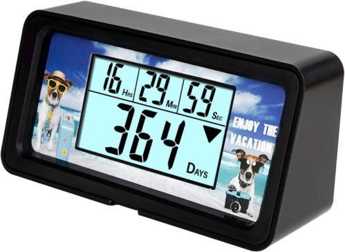 Digital 9999 Days Countdown Timer Clock Event Tracking Backlight Buzzer Alarm