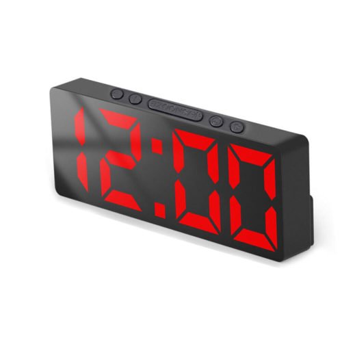Digital Alarm Clock, Large LED Clocks& Temperature Display,Adjustable Brightness