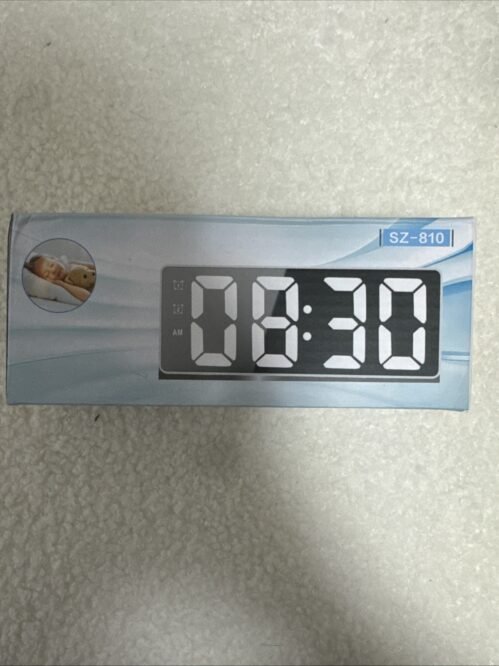 Digital Alarm Clock LED Desktop Clock Sound Control Time Display USB