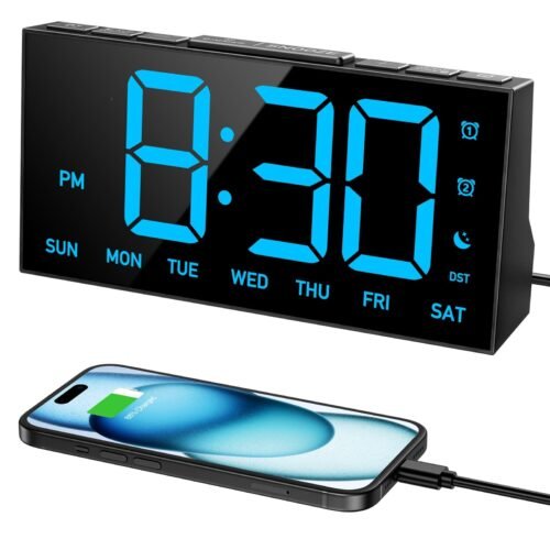 Digital Alarm Clocks for Bedrooms, Digital Clock with 4 Level Brightness +Off...