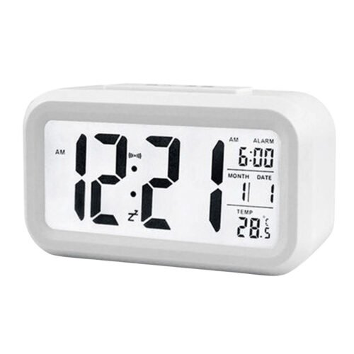 Digital Alarm Clock with Date and Temperature Snooze Button on X9E1