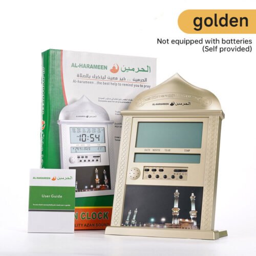 Digital Azan Clock Led Prayer Wall Clock Islamic for Home Office Mosque Clock US
