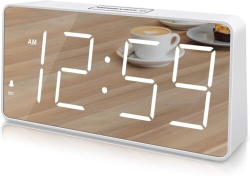 Digital Clock, Alarm Clock Battery Backup Powered for Bedrooms