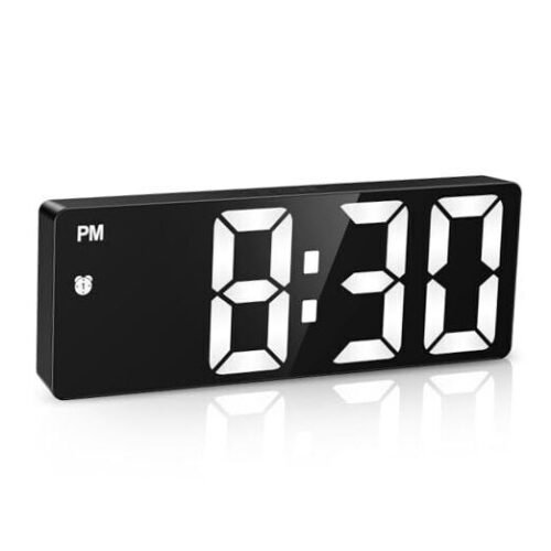 Digital Clock, Alarm Clocks with 6.5' Large Display, Touch Snooze, LED Desk