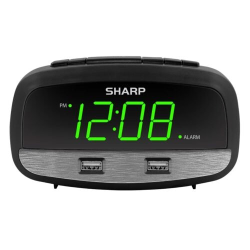 Digital Clock with Alarm and Dual USB FastCharge Charging Ports - Charge Your...