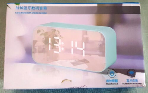 Digital Dual Alarm Clock FM Radio Wireless Bluetooth Speaker TFcard Playback