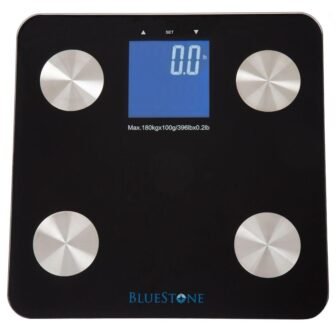 Digital Large LCD Display Body Fat Scale in Black