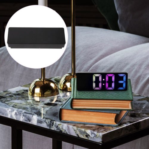 Digital Large Numbers Decorative Compact Bedroom Alarm Clock Silent Desk Clock