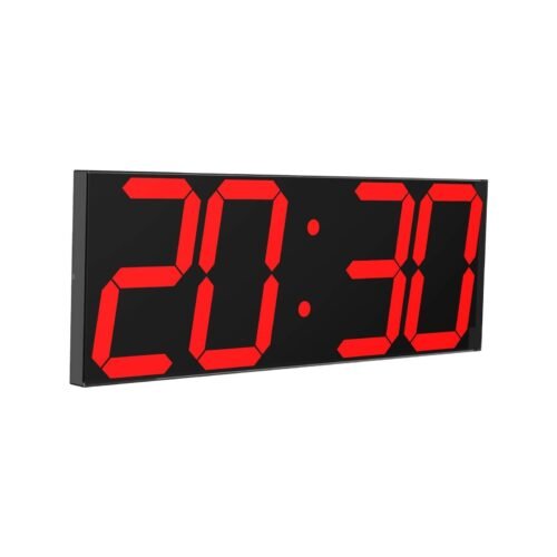 Digital LED Wall Clock, Oversize Wall Clock with 6” Numbers, Remote Contro