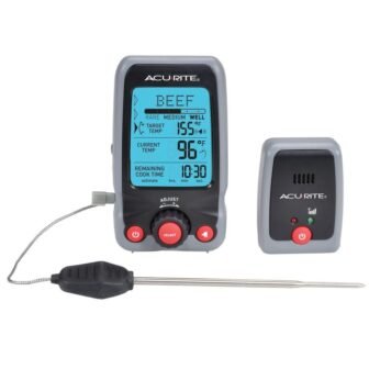 Digital Meat Thermometer and Timer with Pager