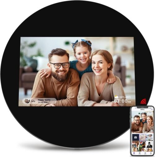 Digital Picture Frame 10.1 Inch HD Display Touch Screen WiFi 32GB Wall Mount