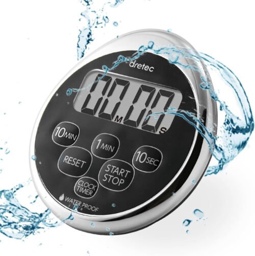 Digital Timer Water Proof Shower Timer Shower Clock Bathroom Kitchen Timer Magne
