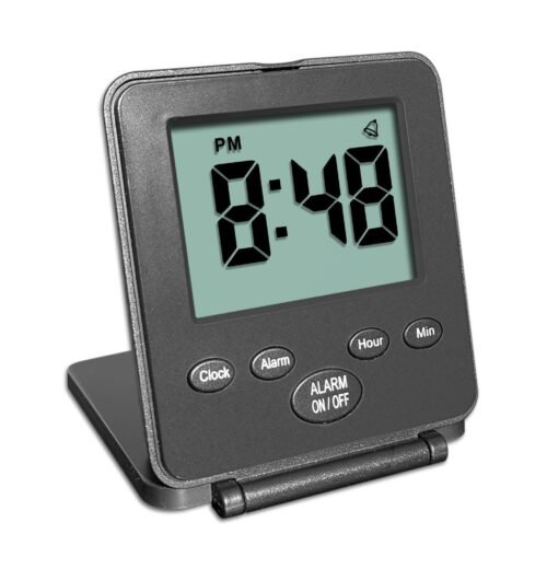 Digital Travel Alarm Clock - No Bells, No Whistles, Simple Basic Operation, Loud