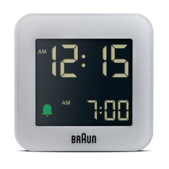 Digital Travel Alarm Clock, Snooze, Compact, Negative LCD Display, Quick Set, Beep...