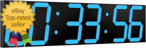 Digital Wall Clock, Oversize Led Digital Clock Large Display with Auto Dimmer, H