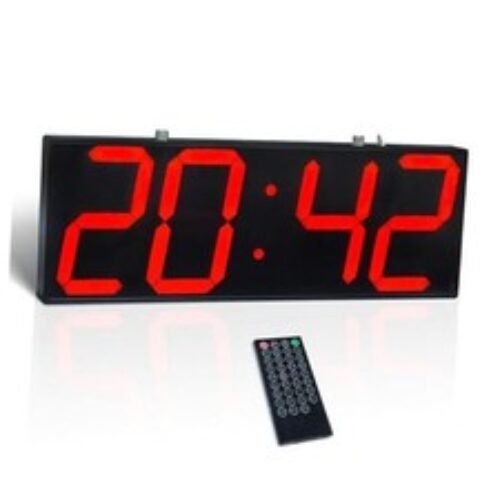 Digital Wall Clock with Double Sided Display, Large Digital Clock with Red