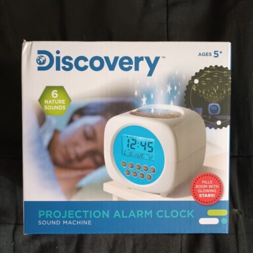Discovery • Projection Alarm Clock - Sound Machine with Six Nature Sounds.