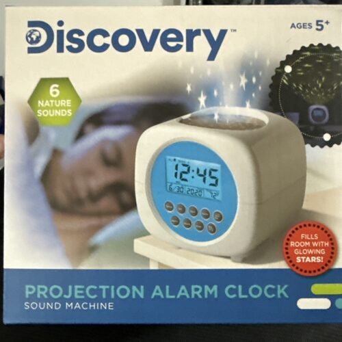 Discovery Projection Alarm Clock/Sound Machine (6 Nature Sounds + Stars)