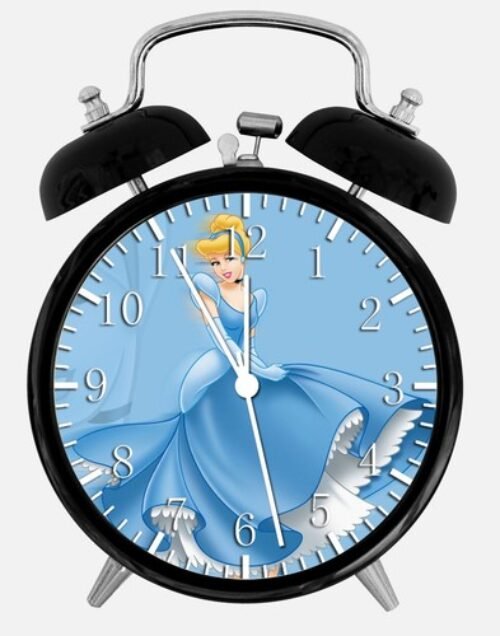 Disney Cinderella Alarm Desk Clock 3.75" Home or Office Decor W99 Nice For Gift