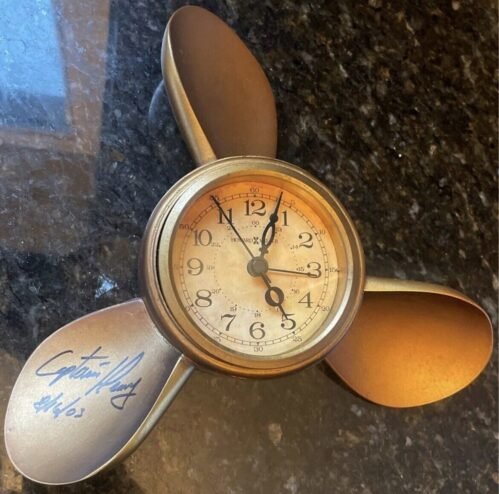 DISNEY CRUISE LINE HOWARD MILLER PROPELLER ALARM CLOCK WALL HANGING